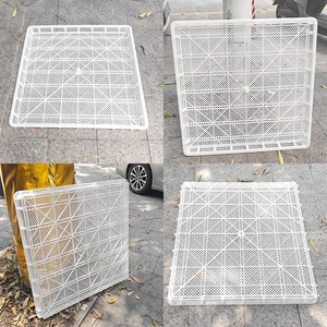 Bac de séchage double en plastique 850x850x60mm en PEHD moulé par injection à angle élevé pour la congélation et le stockage des fruits et légumes - Product Image 1