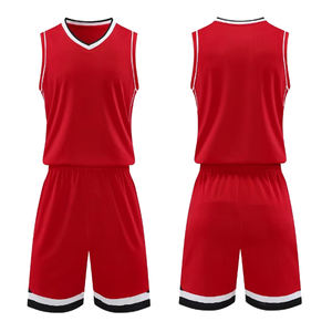 Custom Ontworpen Ademende Polyester Volwassen Basketbal Jersey Set Sportkleding Sublimatie Gedrukt Logo Plus Size Volwassen Zomer - Product Image 2