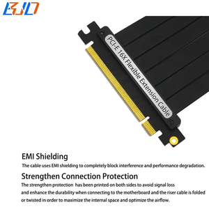 90 độ <span class=keywords><strong>PCI</strong></span> <span class=keywords><strong>Express</strong></span> 3.0 16X khe cắm để <span class=keywords><strong>PCI</strong></span>-E X16 Card đồ họa GPU Extender Riser cáp mở rộng 20cm 30cm 40cm 50cm 60cm 80cm - Product Image 3