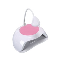 268W SUN YC-57C Pengering Kuku UV LED Gradasi Putih Pink 2 in 1 Lampu Kuku UV LED Sensor Pintar Otomatis Timer Desktop