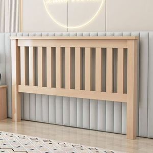 Cabecera de Madera Maciza de Haya Dingyue, Estilo Europeo Minimalista, Cabecera Doble para Cama Tatami, Se Vende por Separado - Product Image 2