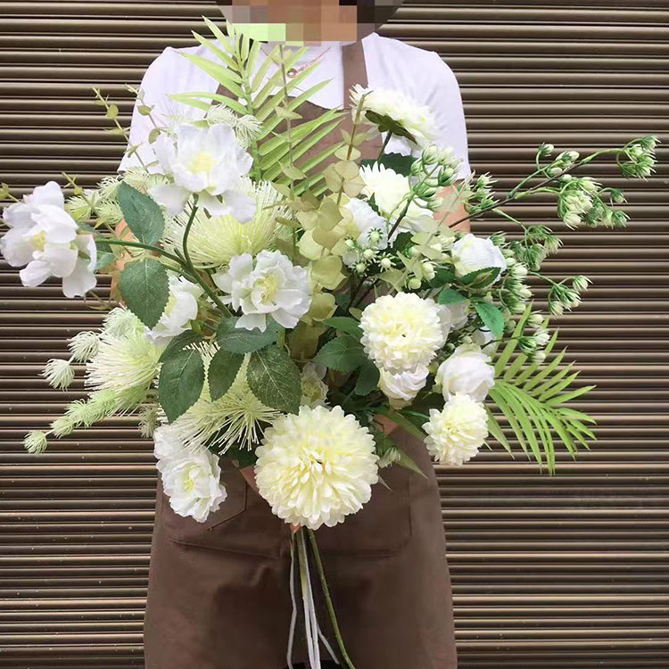 Fabric Artificial Flower Wall Wedding Decoration