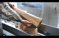 FBC-2 + SJB-500/35 Hualian automatique sac chauffage scellage et Double pliage Machine à emballer pour 25-50kg sac en papier Kraft