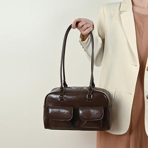 Sac fourre-tout pour femme COULD, grande capacité, carré horizontal, fermeture éclair, couleur unie, sac à bandoulière, doublure en coton, pour le quotidien et les voyages - Product Image 5