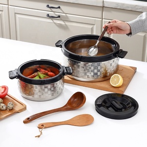 Pronta Consegna <span class=keywords><strong>Set</strong></span> di 4 Scaldavivande di Grande Capacità Casseruola 2L+4L+8L+16L <span class=keywords><strong>Set</strong></span> per Pentola Calda Scaldavivande - Product Image 6