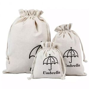 High Quality Eco Muslin Cotton Jewelry Packaging Pouch Customized Organic Cotton Linen Drawstring <b>Bag</b> - Product Image 3