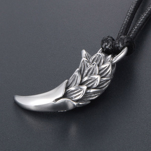 Retro Dragon Scale Tiger Tooth <b>Titanium</b> Steel Pendant Themed Animal Jewelry For Men Women Gift Stainless Steel SP418 - Product Image 3