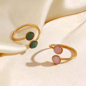 Anillo Redondo Geométrico Simple de Acero Inoxidable, Diseño Moderno Europeo y Americano, Anillo de Titanio de Moda al por Mayor - Product Image 3