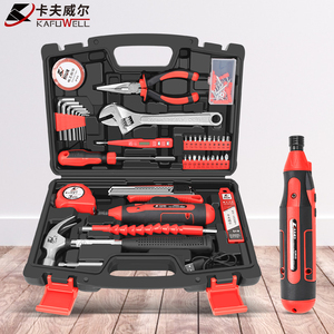 KAFUWELL-destornillador eléctrico H3385A para el hogar, caja de herramientas de reparación de electricidad inalámbrica para Taller, 45 Uds. - Product Image 3