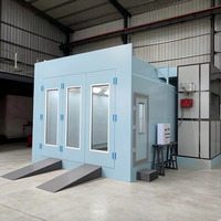 Cabines de peinture à LED modernisées avec brûleur diesel pour fours de cuisson, offrant des conditions de travail confortables pour la peinture automobile