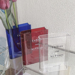 <span class=keywords><strong>Vase</strong></span> de livre pour fleurs, décor de chambre, saveur artistique et culturel, <span class=keywords><strong>Vase</strong></span> décoratif en acrylique, <span class=keywords><strong>vase</strong></span> en verre - Product Image 1