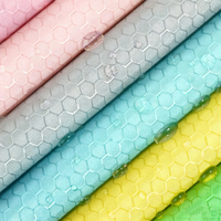 En gros Pu Enduit Tela Oxford Nid D'abeille Tissu Sac Tissu Matériel Échantillon Gratuit 70D Nylon Ripstop Oxford Tissu