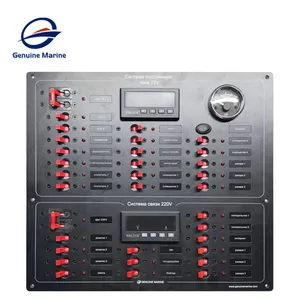 Genuine Marine Custom Rocker Switch Aluminium Marine Electric Control Panel Boat Circuit Breaker Panels