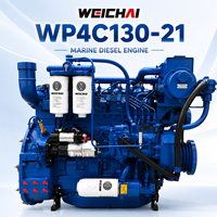 Motor Diésel Marino Weichai WP4C130-21 de 130 HP y 2100 rpm, Turboalimentado y con Postenfriamiento, para Propulsión de Buques de Carga y Embarcaciones de Trabajo