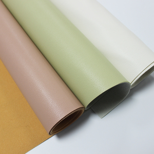 Cuero Sintético de Grano Fino para Tapicería de Asientos de Automóvil, <span class=keywords><strong>Tela</strong></span> de Cuero de PVC Suave al Tacto e Impermeable - Product Image 1