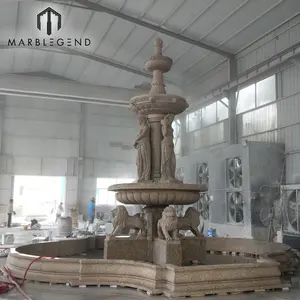 factory price natural stone outdoor granite water fountain