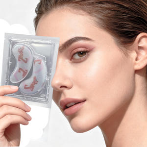 Patchs pour les yeux au collagène organique et à l'acide hyaluronique pour extensions de cils, masque anti-rides pour le visage - Product Image 5