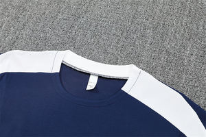 Tenue de football d'été à manches courtes, maillot d'entraînement 25/26 Paris, respirant, en polyester, séchage rapide, col rond, unisexe, athlétique - Product Image 4