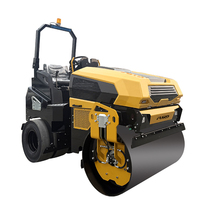 Mini-compacteur vibrant à pneus en caoutchouc de 5 tonnes, fabriqué en Chine, pour rouleaux compresseurs pneumatiques