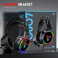 Casque de jeu G607 avec microphone long, dédié au jeu, écoute 7.1 canaux et casque filaire défensif avec micro