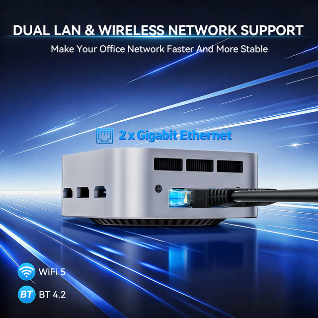 12GB LPDDR5 RAM PC Gaming Gamer Mini PC Intel N150 Win11 Pro Linux 4K Max 2TB 2242 NVME PCIE SATA SSD Wifi 5 Wholesale