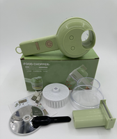 Ensemble coupe-légumes électrique USB portable 4 en 1 Mini hachoir à aliments pour la cuisine à l'ail Coupe-légumes