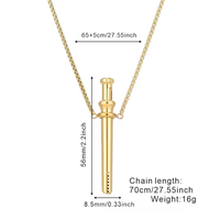 2026 Collier multifonctionnel en acier inoxydable, nouveau design tendance, avec paille extractible pour parfum et aide respiratoire anti-anxiété