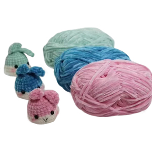 Filato ciniglia vellutato soffice da 100g per uncinetto e maglia, filato morbido per neonati, filati spessi per uncinetto - Product Image 2