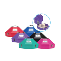 Boîte de transport de chapeau professionnelle mallette de rangement de casque d'équitation équestre pour le voyage de spectacle équestre avec la conception antichoc et anti-poussière