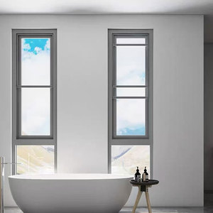 Biệt thự đơn giản đúc sẵn đôi kính cách nhiệt nhôm bên trong và bên ngoài mở cửa sổ nhôm - Product Image 2