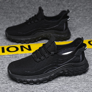 Chaussures de sport décontractées pour hommes, nouvelle collection, tissées, confortables, à semelle épaisse, vente en gros - Product Image 2