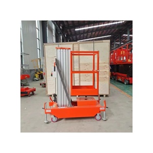 Adjustable Aluminum Alloy Lift Platform <b>Plastic</b> Lift <b>Table</b> Platform 56M Aerial Work Platform for Window Cleaning - Product Image 1