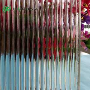 ultra clear 5.5mm <b>Reeded</b> Glass Fluted Glass Ribbed Glass Pattern for Restaurant Partition - Product Image 4