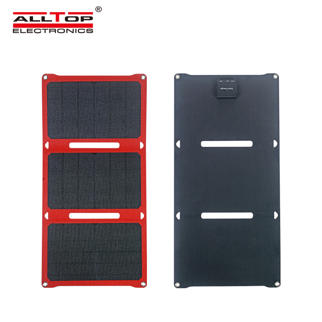 ALLTOP Waterproof Portable Solar Folding 21W Folding Fast Charging Camping Outdoor Solar Panel