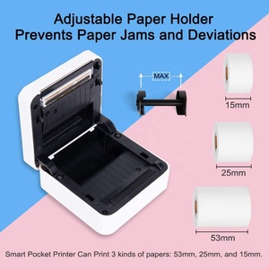 High Quality Mobile Mini Printer for <strong>Phomemo</strong> <strong>M02s</strong> with 300dpi HD BT Wireless Inkless Thermal Printer 15/25/53mm Adhesive Paper - Product Image 3