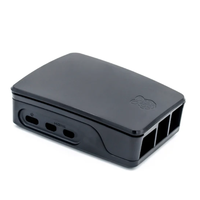 Raspberry Pi 5 Case Oficial Original Blanco Rojo Negro ABS Caja de plástico con disipador de calor y ventilador de refrigeración para Raspberry Pi 5 Modelo