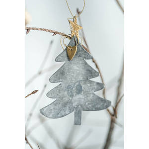 Étoile suspendue de Noël galvanisée vintage rustique de ferme pour la décoration intérieure et extérieure - Product Image 1