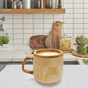 Tazas de Té de Bambú Clásicas y Tazas para Café/Vino, Antiderrames, Ecológicas, 150 ml, para Té, Café, Vino, <span class=keywords><strong>Cerveza</strong></span> y Bebidas Calientes - Product Image 4