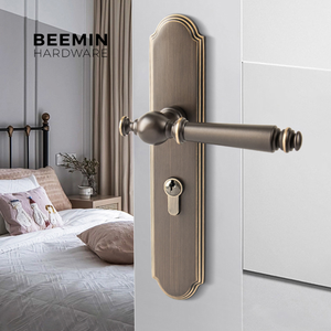 Estilo americano europeu Light Luxury Indoor <span class=keywords><strong>Door</strong></span> Lock Latão Estilo francês Porta de madeira Handle Knurled Silent Knob Home Office Use - Product Image 4
