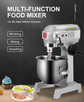 Mélangeur Planétaire Électrique Commercial pour Boulangerie, Capacités 5L 7L 10L 10 5L 7L 20 Litres, Robot Pâtissier de Cuisine pour Gâteaux, Crèmes et Pâtisseries