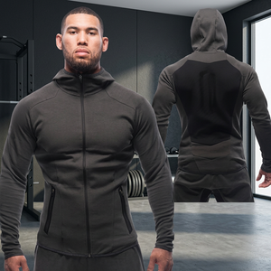 High Quality Custom Fitness <b>Jacket</b> & Hoodie-OEM Service <b>Gym</b> <b>Jacket</b> - Product Image 2