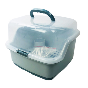 Plastic Baby Milk Bottle Drying Rack Dish Dryer Storage Box