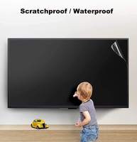 Großhandel Abnehmbarer 55/65/75 Zoll Blaulichtfilter Acryl Hängender Kratzfester Bruchsicherer PET LCD TV Bildschirmschutz