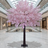Neu eingetroffen: Weiße, rosa, rote künstliche Seiden-Sakura-Blütenbäume, Kirschblüten-Bogenbäume für Hochzeitsdekoration im Innen- und Außenbereich