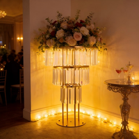 Fournitures de décoration de mariage : Panneau d'inscription en acrylique pour scène de mariage, support floral décoratif du sol au plafond