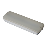Lampu Darurat LED IP65 Uji Mandiri Cadangan 3 Jam 6000K Putih Dingin Keselamatan Industri