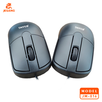 JM-016 Mouse Kantor Optik Berkabel USB 2000 DPI Ergonomis 57G Mouse Berkabel Ringan dengan Kabel 1.2M untuk PC Laptop Desktop