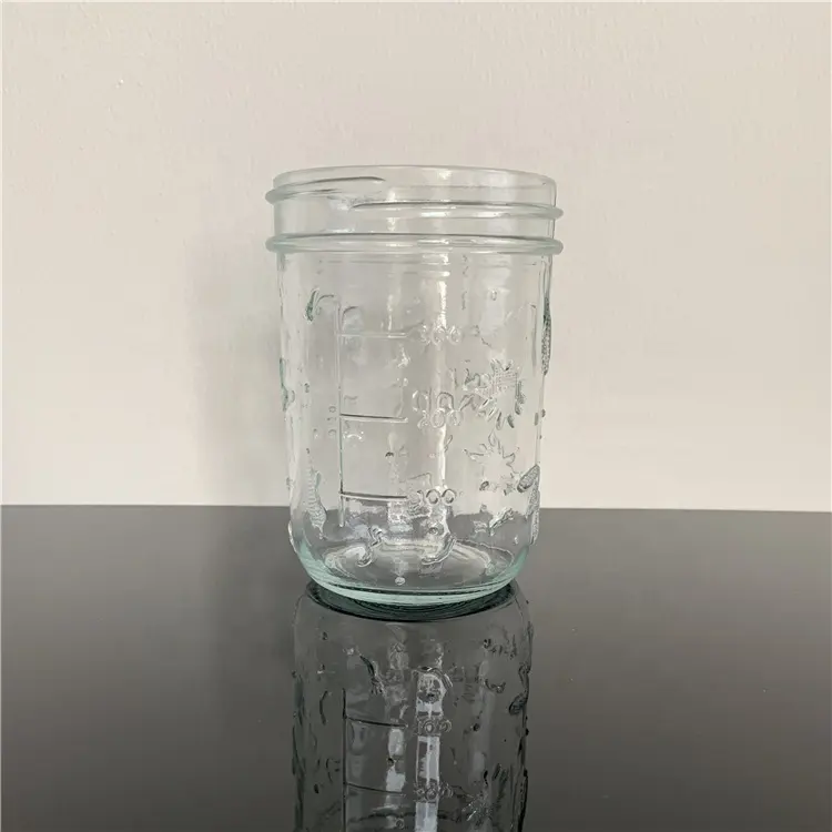 16 oz Glass Canning Mason Jar for Storage, Homemade Food Preserving, Jam, Honey, Yogurt, Pickle, Beans, Wedding Favors
