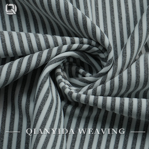 3#16*16 Heather Grey <strong>Striped</strong> Polyester-Spandex <strong>Elastic</strong> <strong>Fabric</strong>-80% Polyester 20% Spandex, Skin-friendlySport Top <strong>Fabric</strong> - Product Image 2