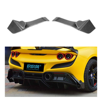 Aérations latérales de pare-chocs arrière en fibre de carbone sèche pour Ferrari F8 Tributo Spider 2019-2023